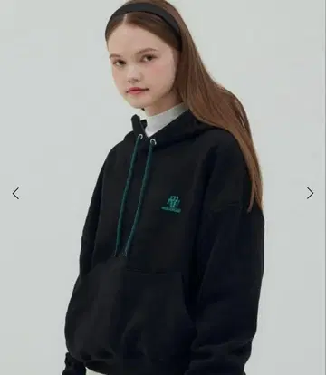 A'GEM/9 x muah muah 콤비 풀오버 후드티