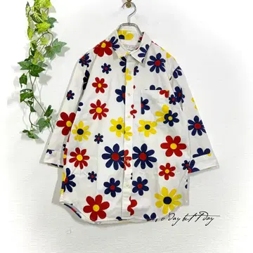 SHIPS JET BLUE 쉽스 제트 블루 꽃무늬 셔츠 올 패턴 일본제