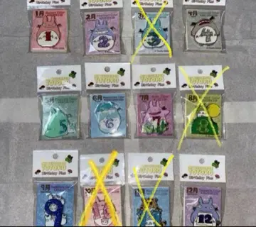 지브리 이웃집 토토로 탄생월 핀즈 8종 3개부터 할인 굿즈