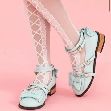 Angelic Pretty 티 파티 슈즈 L 사이즈 민트