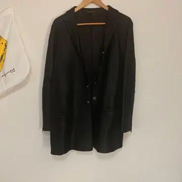 이탈리아제 블랙 테일러드 자켓 사이즈 40 소재 새틴