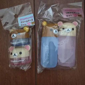 산엑스 리락쿠마 리필 보틀 세트 & 크림 케이스