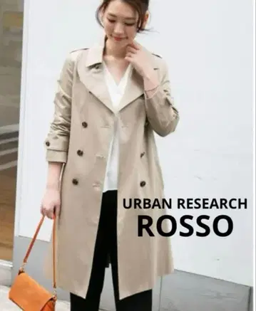 새상품급 어반 리서치 ROSSO 리본 트렌치코트