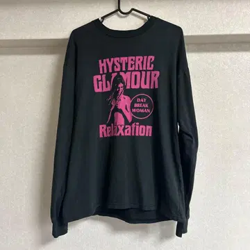 HYSTERIC GLAMOUR 블랙 긴팔 티셔츠