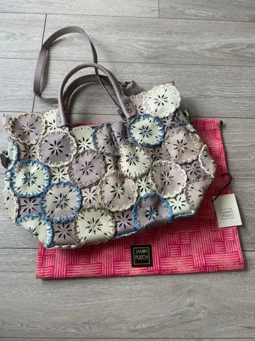 JAMIN PUECH 멀티 컬러 패치워크 꽃 백