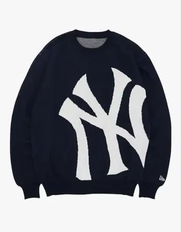 미사용 새상품 뉴에라 골프 스웨터 뉴욕 양키스 자카드 니트