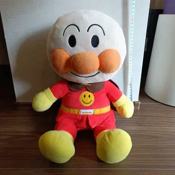 호빵맨 봉제 인형 약 30cm + 핸드 타월 세트