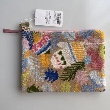 컬러풀 꽃무늬 자수 파우치
