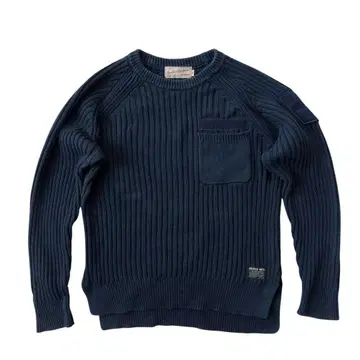 AVIREX 아비렉스 니트 네이비 밀리터리 M 사이즈 와펜