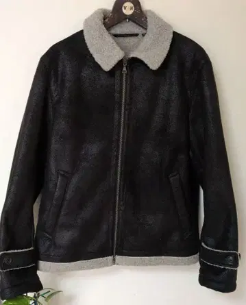 유니클로 인조 가죽 무스탕 자켓 보아 XL