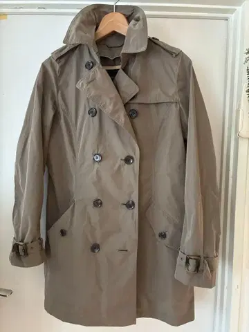 SANYO 트렌치코트 다크 베이지 40 라이너 포함 일본제 출퇴근