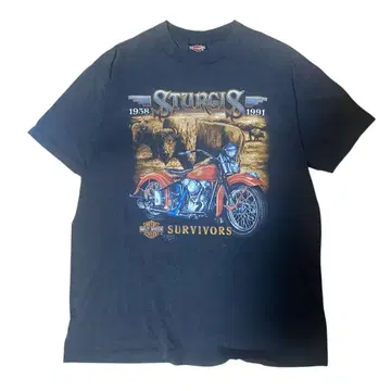 90s 3demblem 할리데이비슨 티셔츠