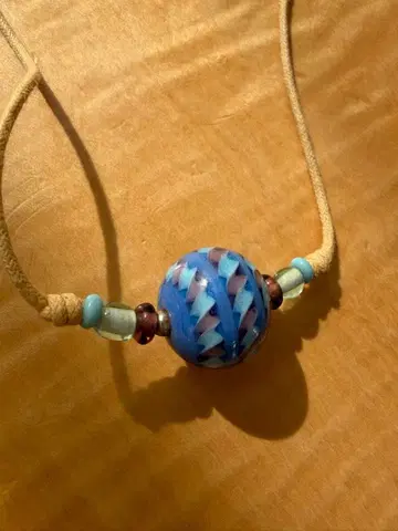 잠자리 구슬 목걸이 새상품급 레어