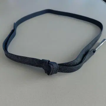 순수 실크 평조 허리띠 금실 사용 수조 끈 예복용 새상품 군청색