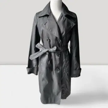 선착순 뒷모습 플레어로 귀여운 GLACIER 블랙 트렌치코트