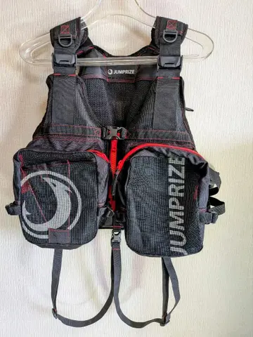 JUMPRIZE COOL VEST 구명 조끼 블랙/레드