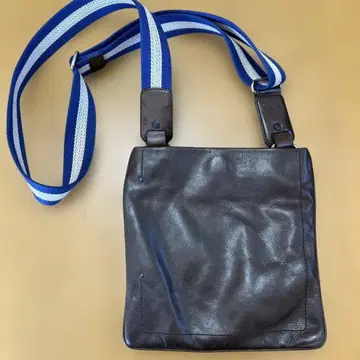 BALLY 가죽 숄더백 천연 가죽 브라운