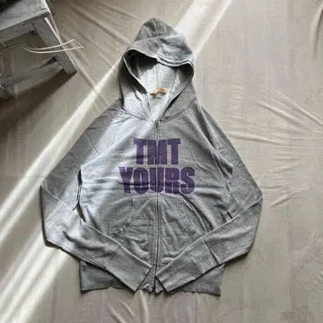 tmt big holiday /big6 더블 지퍼 후드티 그레이