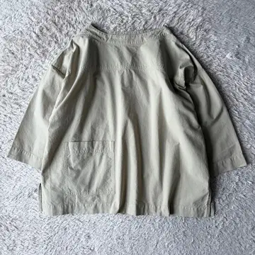 MHL 코튼 포플린 풀오버 셔츠 긴팔 2 옐로우 그린