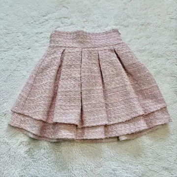 Apres jour 아프레 주르 트위드 스커트 핑크