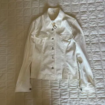 화이트 데님 자켓 사이즈 38