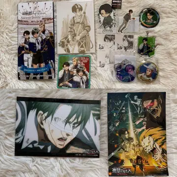 진격의 거인 굿즈 묶음 판매 에스크 영화 입장 혜택 캔뱃지 아크릴 키링