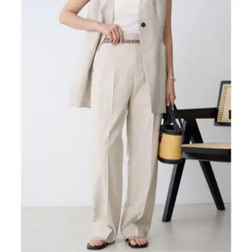 IENA 하이웨스트 와이드 스트레이트 트라우저