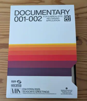 공식 ENHYPEN 2025 시즌 그리팅 VHS