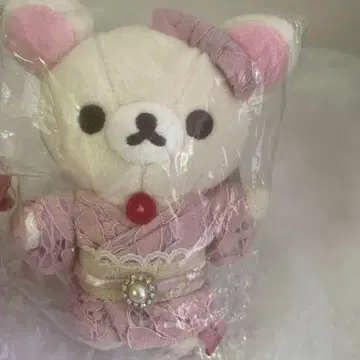 코리락쿠마의 두근두근 트립 봉제 인형 레이스 기모노