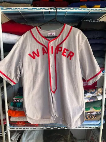 Waiper 베이스볼 셔츠 L 구제 의류 빈티지