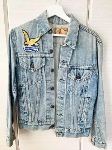 Levi's 할리데이비슨 자수 데님 자켓