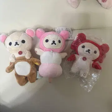 레어 초레어 코리락쿠마 매달리는 봉제 인형 3개 세트