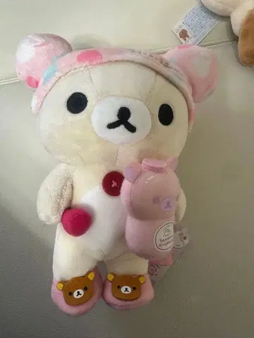 코리락쿠마 캐러밴 한정판 하트 목욕 시간 봉제 인형