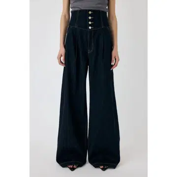 MOUSSY 코르셋 디자인 배기 데님