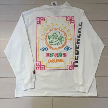 YOIDORE 취한 헤베레케 네온 XL 롱T 긴팔 화이트