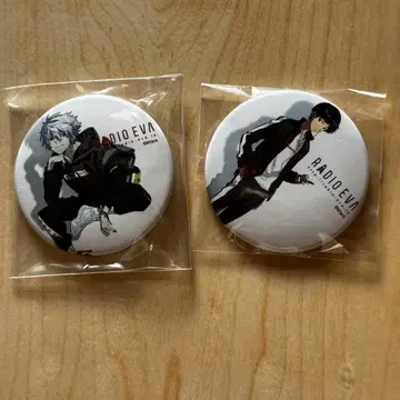 에반게리온 RADIO EVA 캔뱃지 이카리 신지 나기사 카오루