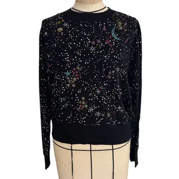 컨디션 최상 케이트 스페이드 콘스텔레이션 스웨터 비쥬 S