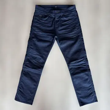 BOSS 다크 블루 스트레이트 데님 31/34 남성용 S M