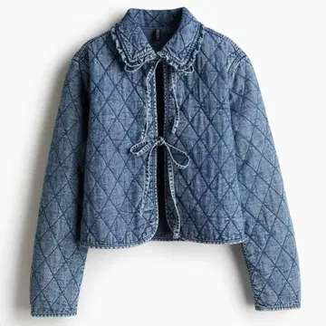 H&M 퀼팅 데님 자켓