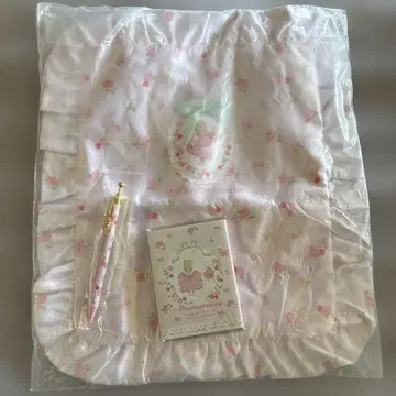 새상품 마론 크림 토트백 볼펜 파타파타 메모