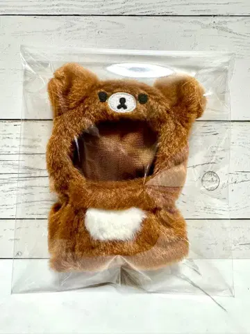 언제나 함께 리락쿠마 옷 갈아입는 리락쿠마 갈색 곰돌이 판초