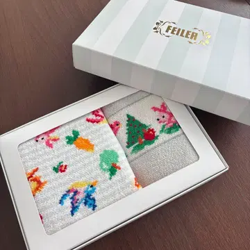 FEILER 컬러풀 손수건 & 파우치 세트