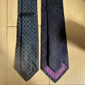 a22 랄프 로렌 퍼플 라벨 외 넥타이 2세트