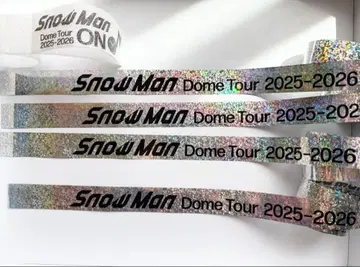 SnowMan LIVE TOUR 2025-2026 ON 은색 테이프 음표