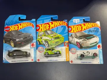 핫휠 3대 세트 임프레자 시티 터보 미아타