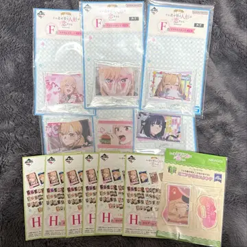 그 비스크 돌은 제일복권 하이퍼 메가 크로스 아크릴 스탠드 스티커 세트