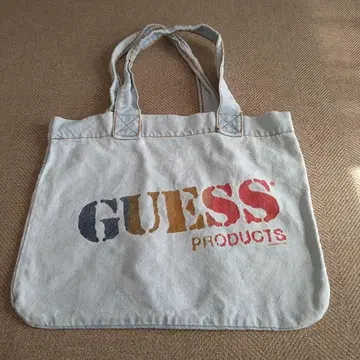 GUESS 토트백 데님 메이드인 USA