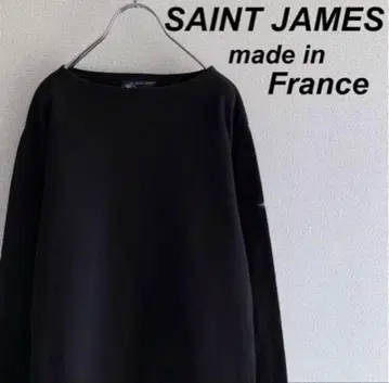 새상품급 프랑스제 세인트 제임스 블랙 무지 웨쌍 바스크 셔츠