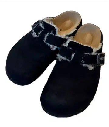 타타미 버켄스탁 보스턴 시어링 샌들 블랙 37