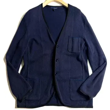 LARDINI 네프 니트 자켓 가디건 네이비 L 이탈리아제
